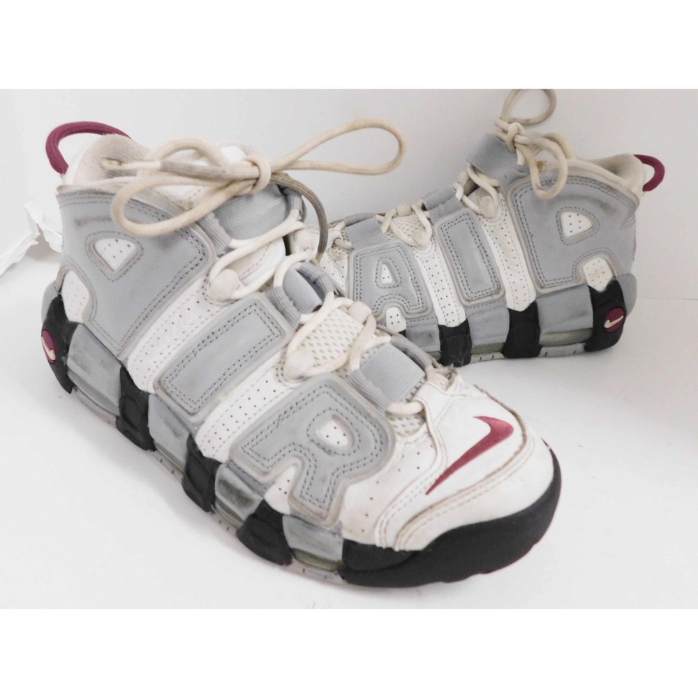 NIKE AIR MAX UPTEMPO WHITE GRAY BASKETBALL SNEAKERS‎ DV1137-100 sz 8